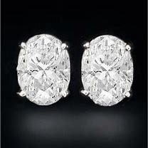 1ct Oval Diamond Earrings