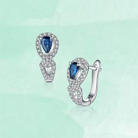 Diamond/Sapphire Earrings