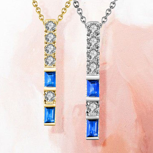 Diamond/Sapphire Pendant